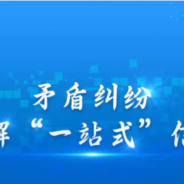 “數(shù)據(jù)多跑路，群眾少跑腿——足不出戶(hù)化解糾紛”